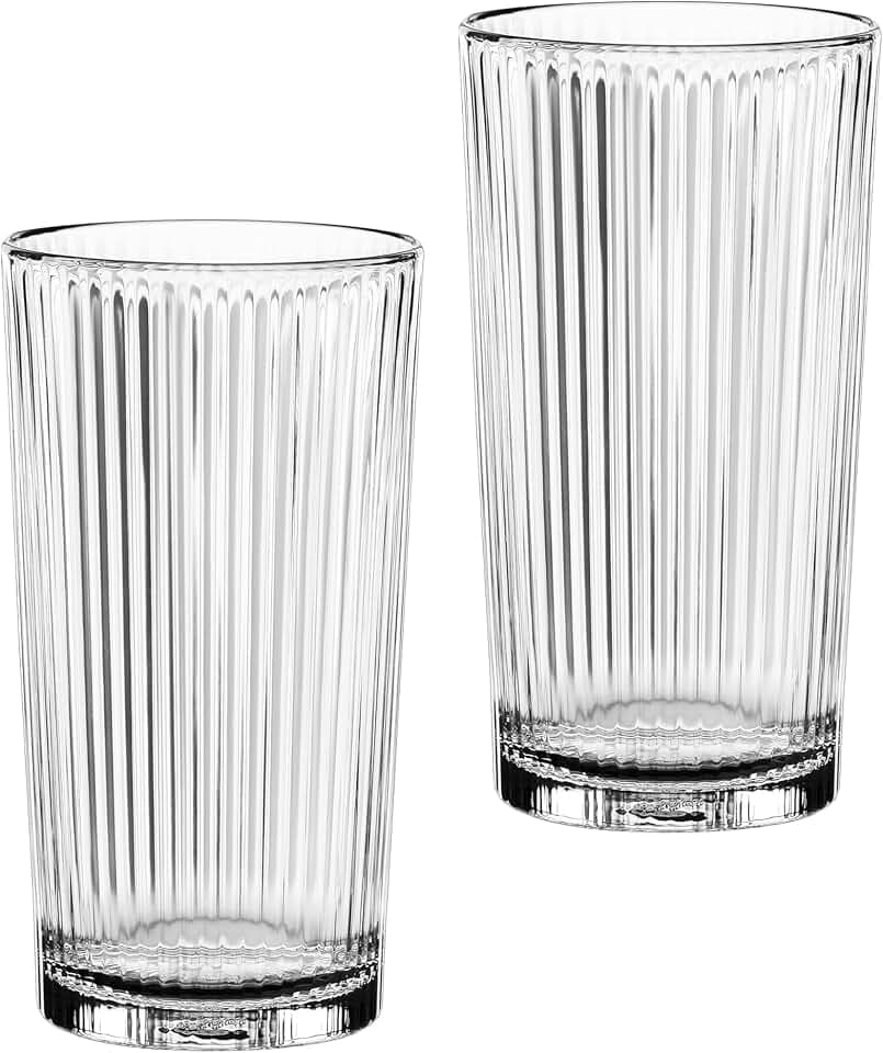 Nachtmann Longdrinkgläser 2er Set, 395 ml, Aperitivo, 105577, Cocktailgläser aus Kristallglas, Trinkgläser spülmaschinenfest