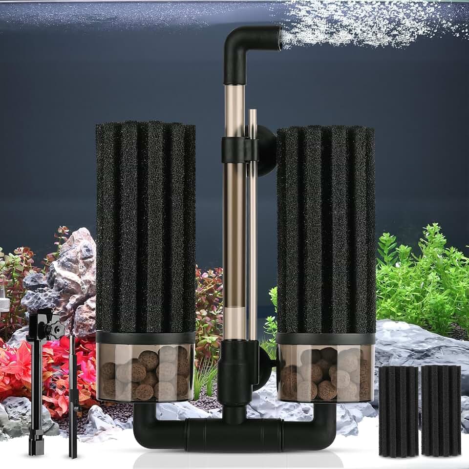hygger Aquarium Schwammfilter Luftheber Filterschwamm Bis 150 Liter