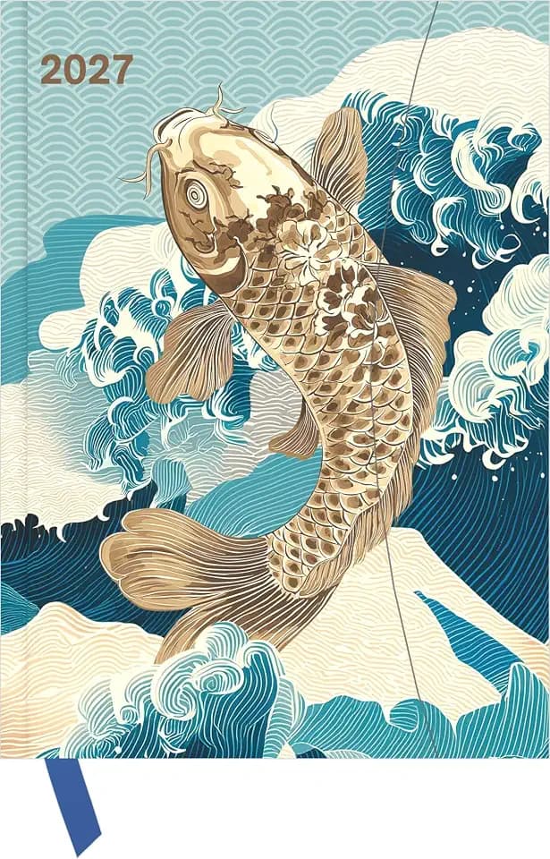 Japanese Papers 2027: Buchkalender 16x22 cm - Wochenplaner mit Magnetverschluss, Leseband, internationalen Feiertagen & Orga- und Noitzteil für Design- & Liebhaber japanischer Kunst