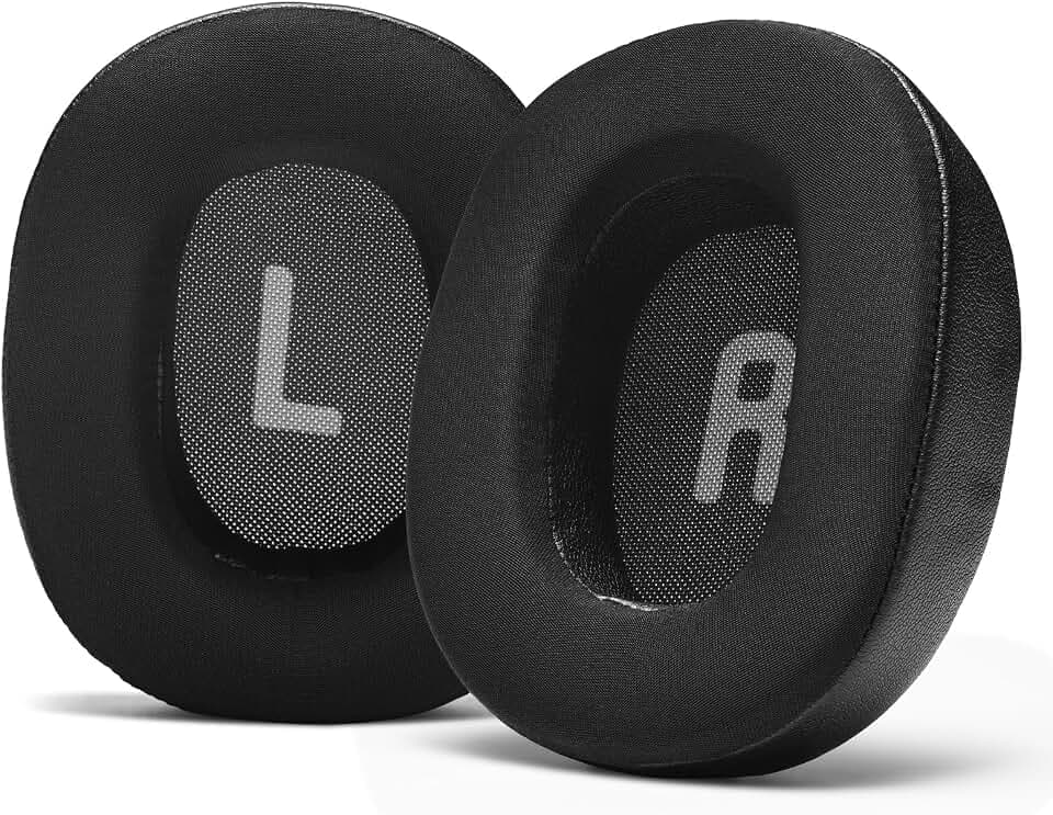 Professionelle PU-Leder Ersatz Ohrpolster Kompatibel mit JBL Tune 700(700BT)/710(710BT)/720(720BT)/750(750BT,750BTNC)/760(760NC)/770(770NC (Eisseide-Gel-Schwarz)