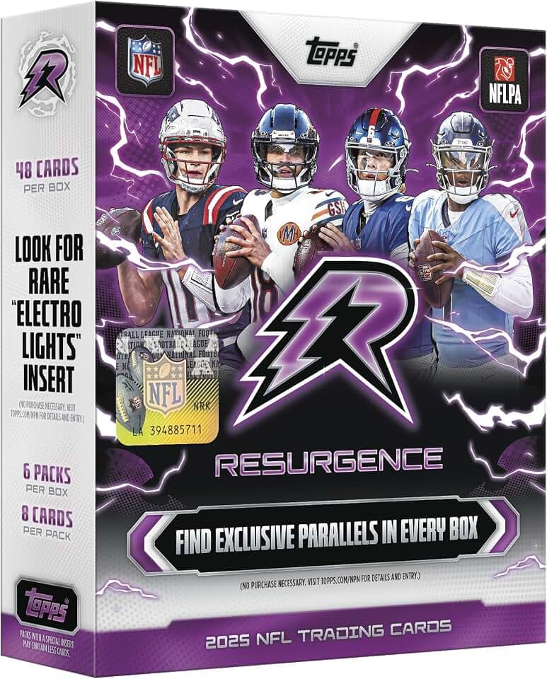 2025 Topps NFL Resurgence Football - Factory Sealed - Mega Box