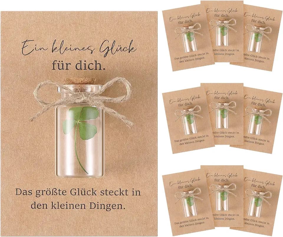 Hestya 20 Sets Wunscherfüller Glück Geschenk Glücksbringer Gastgeschenk