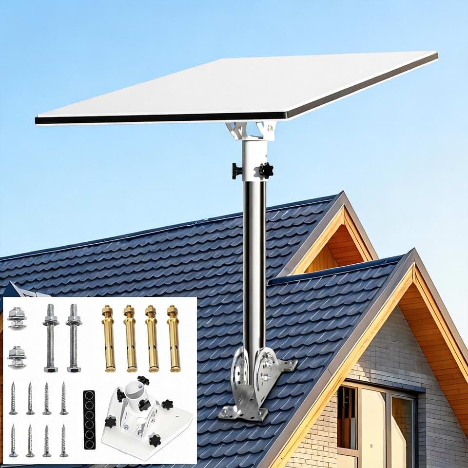 Starlink Standard 4 Roof Mount Kit, 160° Tilt, 430 Stainless Steel