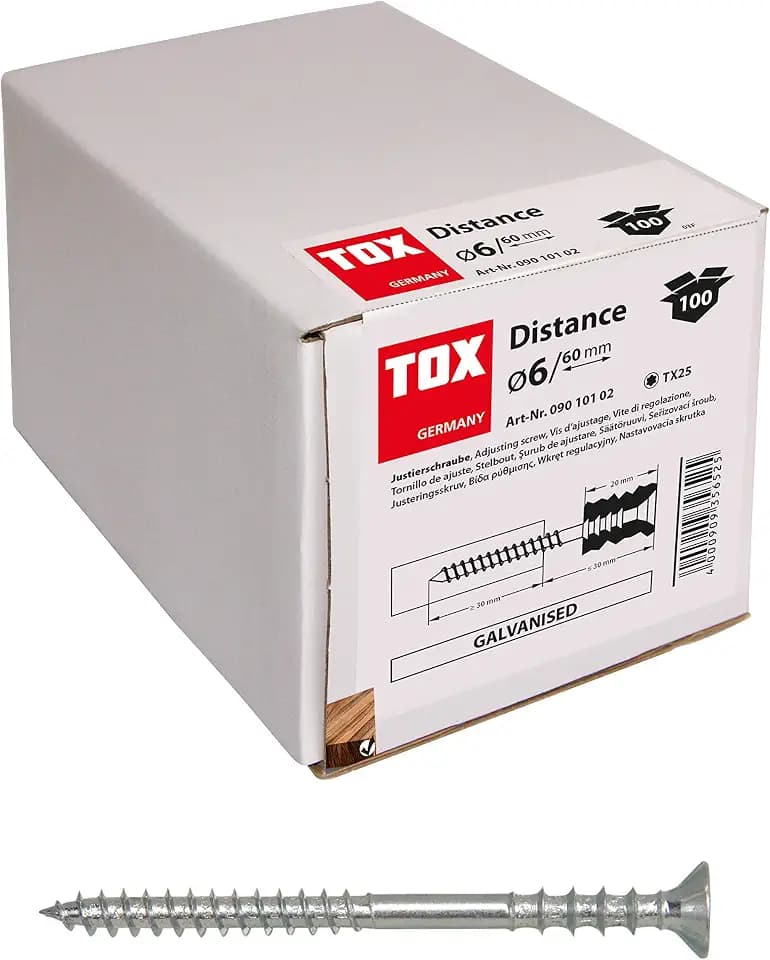 TOX Justierschraube Distance 6 x 60 mm, 100 Stk.