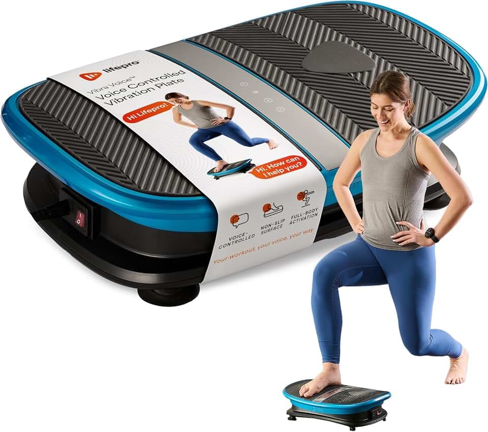 Lifepro Vibra Voice & Thermo Vibration Plate, Voice Control & Optional Heat