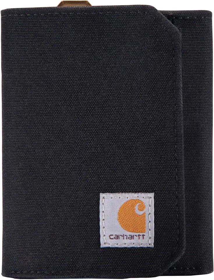 Carhartt Nylon Duck Trifold Wallet Black