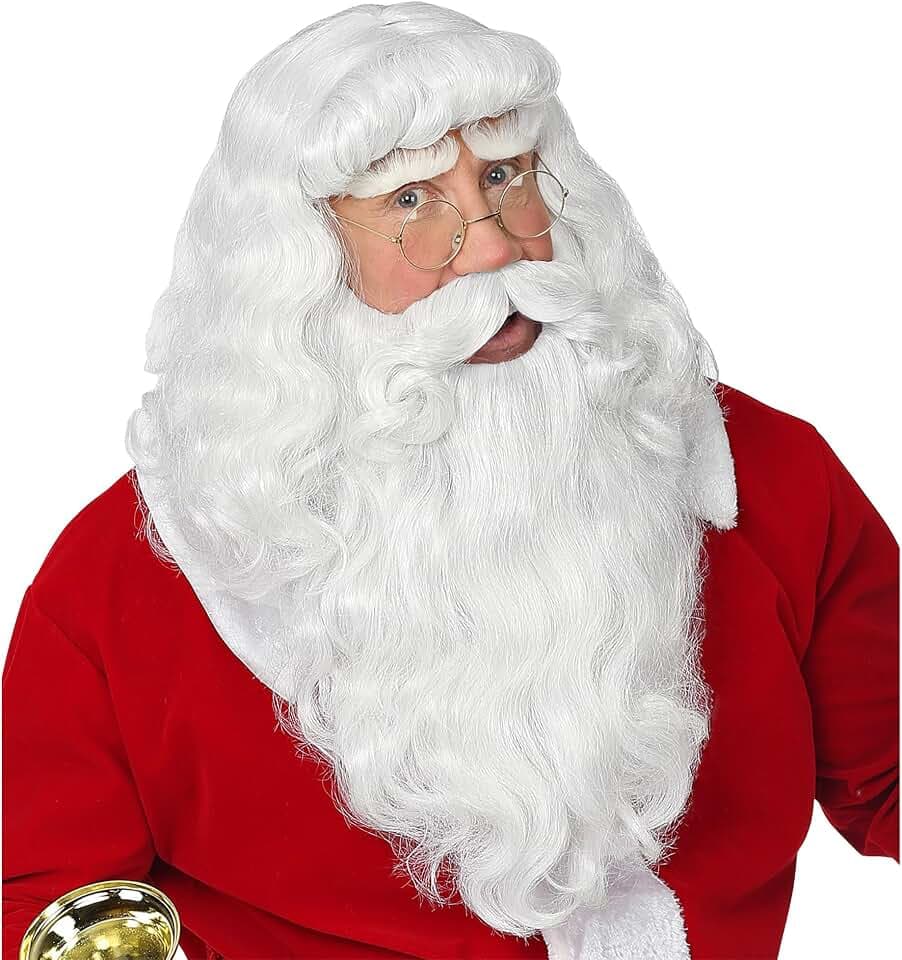 W WIDMANN MILANO Party Fashion - Perücke Deluxe Weihnachtsmann
