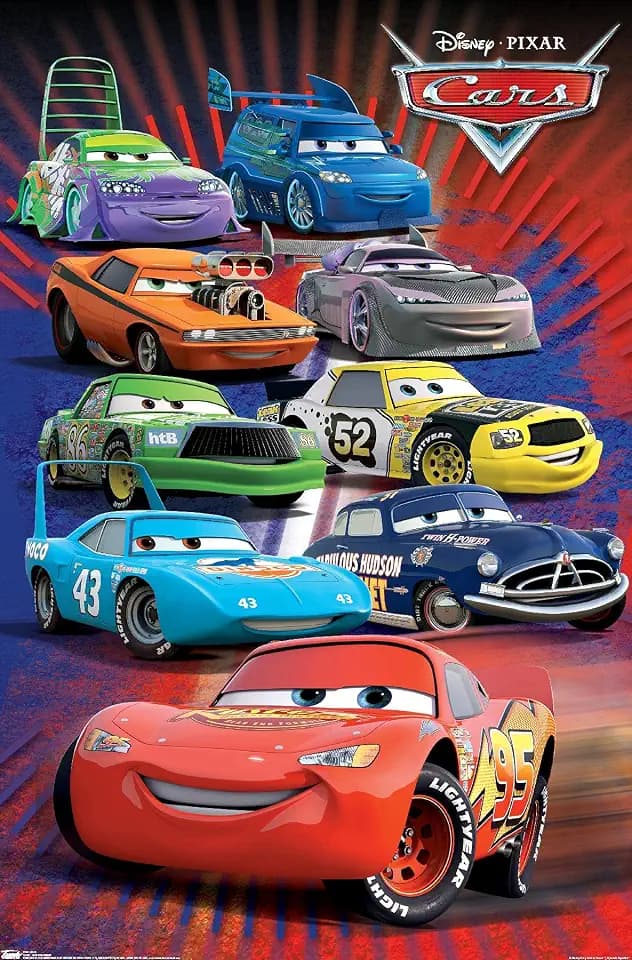 Trends International Disney Pixar Cars - Supercharged Wall Poster, 22.375" x 34", Premium Unframed Version