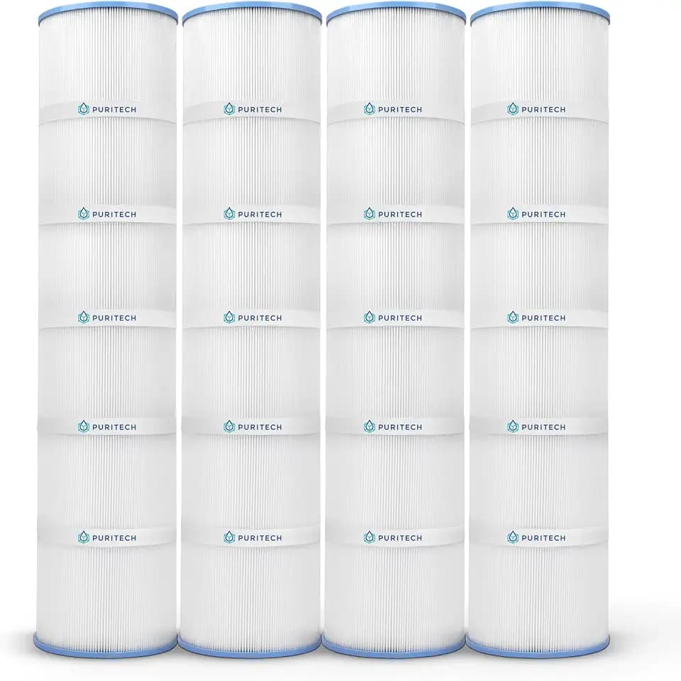 Puri Tech PJAN145-PAK4 Pool Filter Cartridge Replacement for Jandy CL580, PJAN145, C-7482, FC-0820, 46252/45119 / 303851, 324742-4 Pack