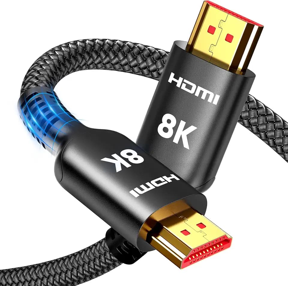 Highwings 10K 8K 4K HDMI Cable 48Gbps 8 FT, Ultra High Speed HDMI Cord