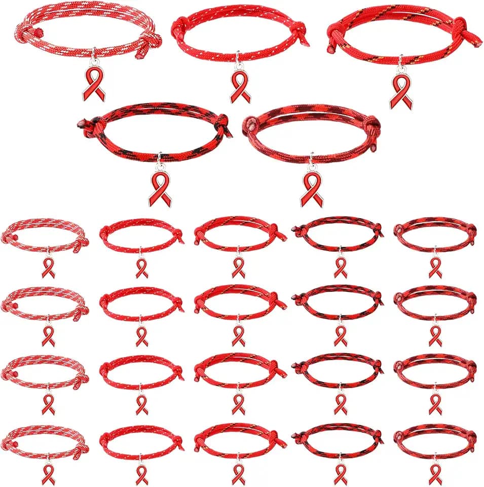 Tondiamo Red Ribbon Week Bracelets Bulk Drug Free Awareness
