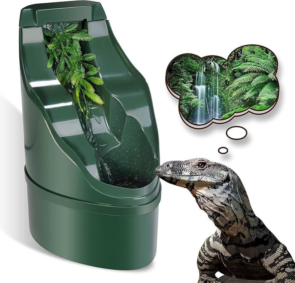 Reptil Chamäleon Cantina Trinkbrunnen Wassertropfer kommt mit Fütterung Zange und Frosted Pinzette für Amphibien Insekten Eidechse Schildkröte Schlange Spinne Frosch Gecko