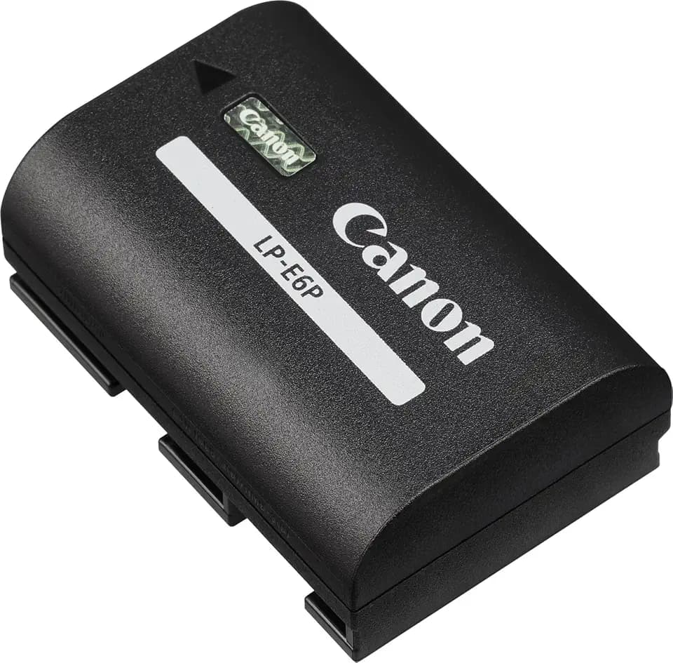Canon LP-E6P Akku – Leistungsstarker Ersatzakku, kompatibel mit EOS R5 Mark II, geeignet für Canon Akku-Ladegerät LC-E6/LC-E6E, verlängerte Aufnahmezeit, ideal für professionelle Fotografie