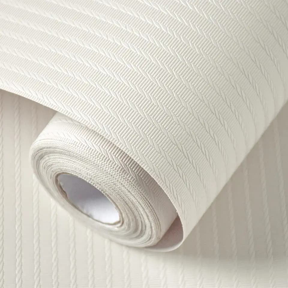 Beige Textured Peel and Stick Wallpaper, Modern, Neutral, 393"x15.7"