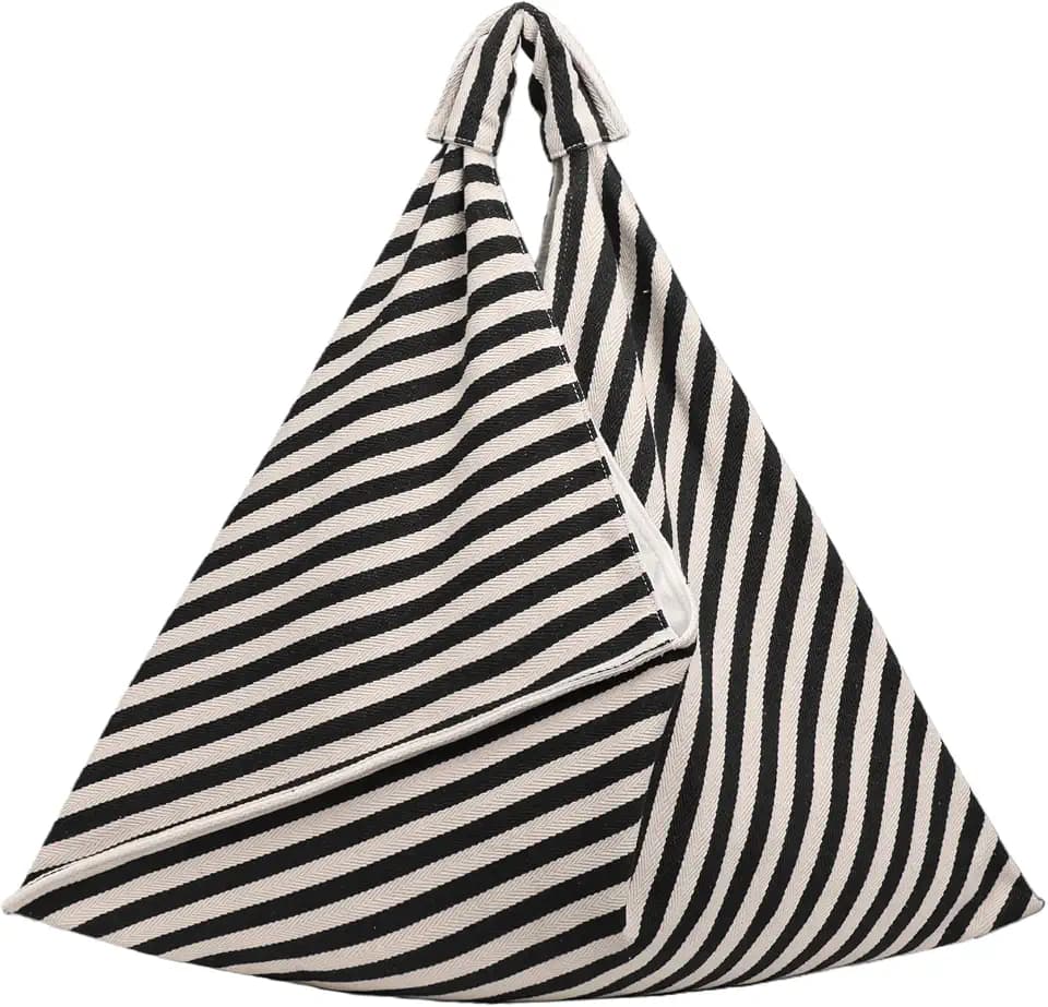 Canvas Hobo Bag for Women Large Slouchy Cotton Shoulder Hanbag