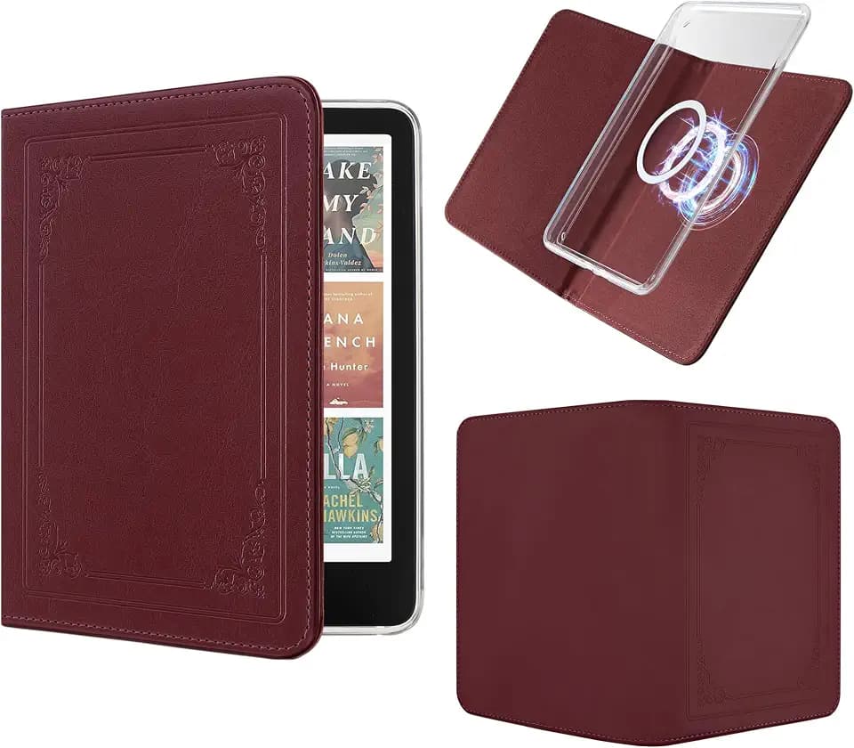 Magnetic Book Cover Case for 7'' Kindle Paperwhite & Colorsoft