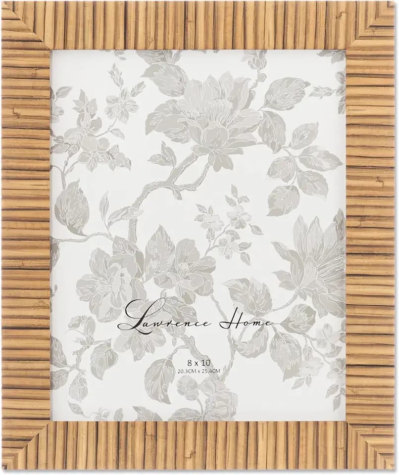 Lawrence Frames 8x10 Natural Finish Picture Frame - Bamboo Design