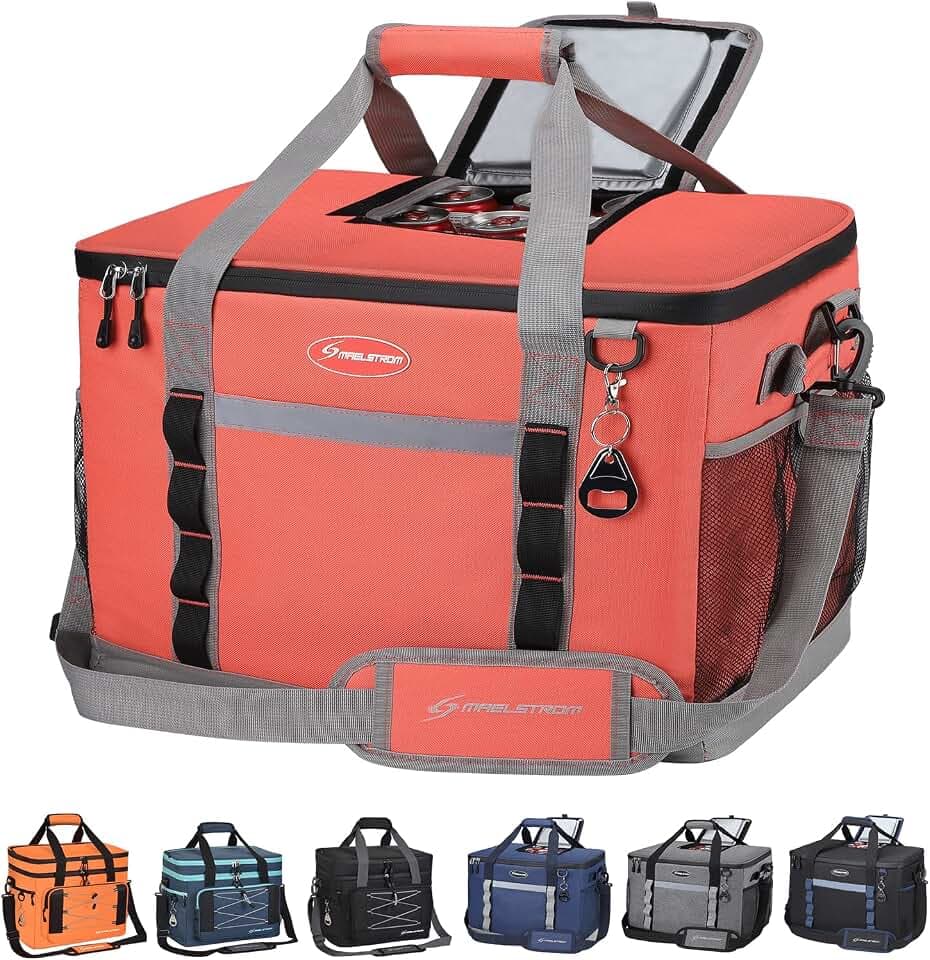 Maelstrom Soft Cooler Bag, 35/55/75 Can Beach Cooler with Flip-top Access