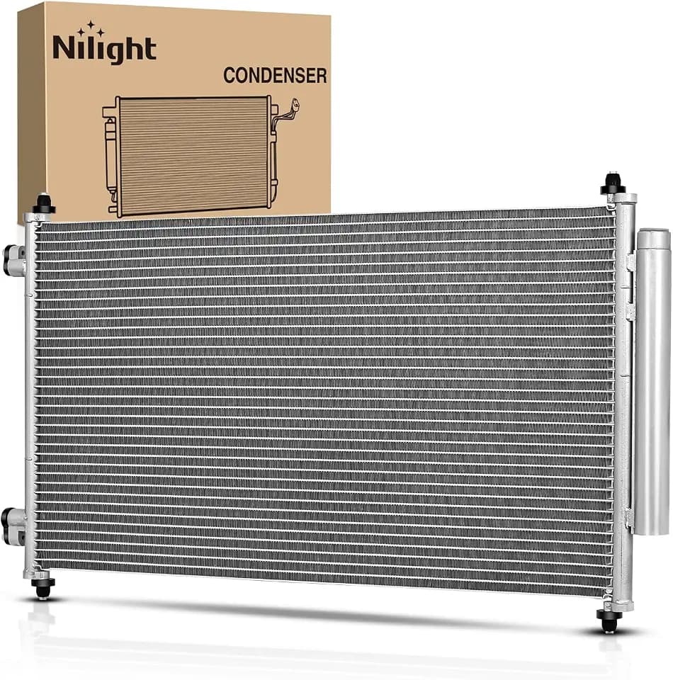 Nilight AC Condenser for Honda CR-V EX EX-L LX 2007-2011 w Receiver Drier