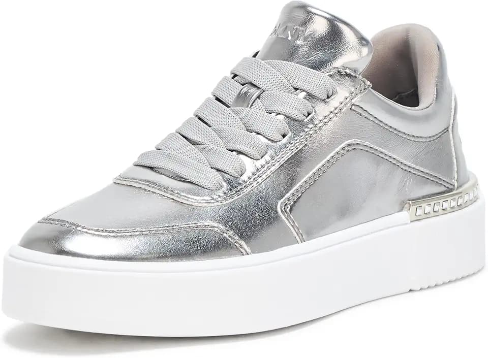 DKNY Womens Beverley Everyday Platform Lace Up Sneaker