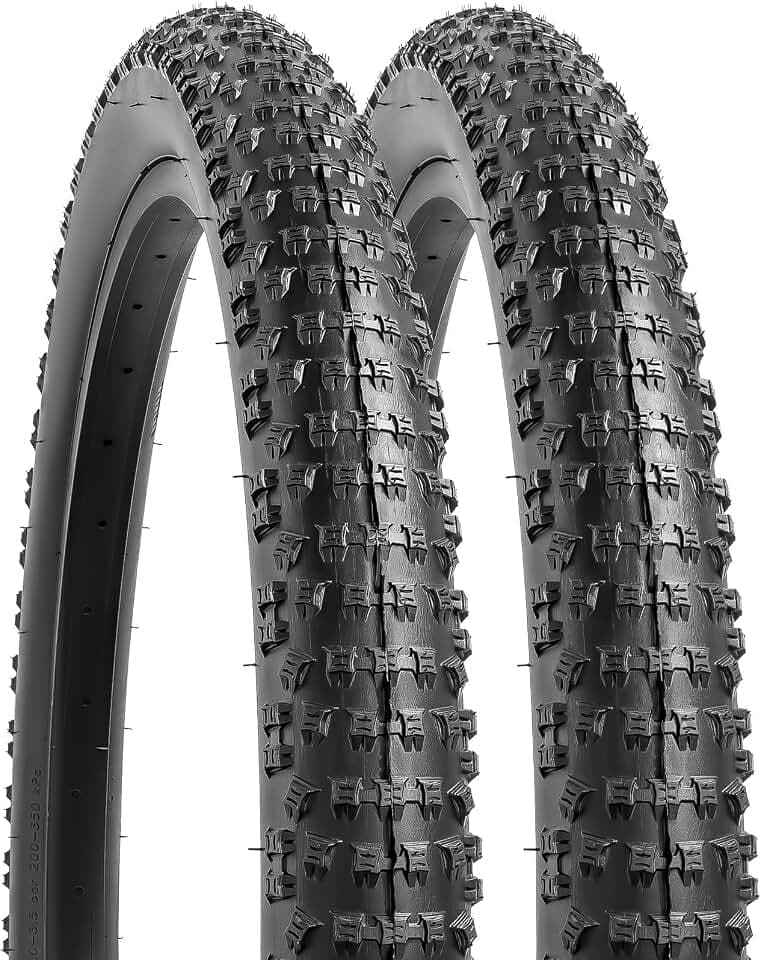 YunSCM 2Pcs Mountain Bike 24 Zoll Fahrradreifen 24x2.60 Mantel 66-507 Kompatibel mit 24x2.50 24 x 2.60 24x2.70 24x2.5 24x2.6 24x2.7 Mountain/Off-Road Reifen