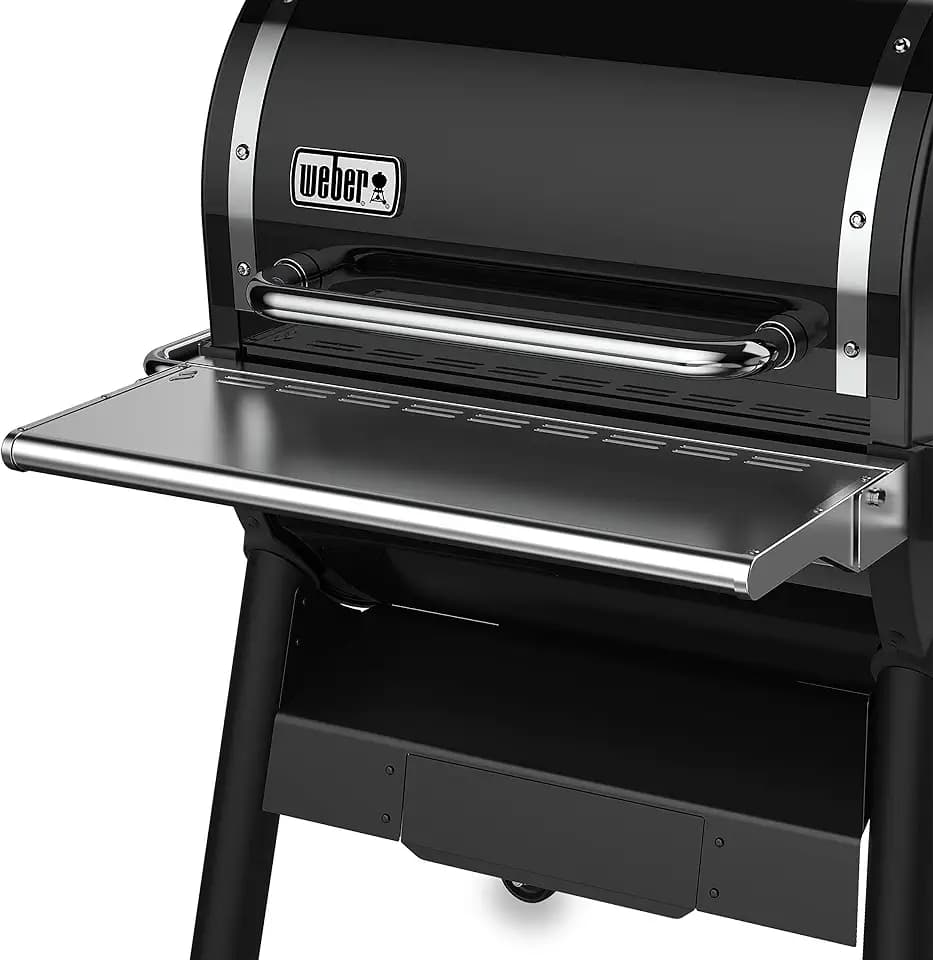 Weber SmokeFire EX4 / EPX4 Fronttisch/abklappbar, zusätzliche Ablagefläche für Grillgut, einfache Montage - Silber (7002)