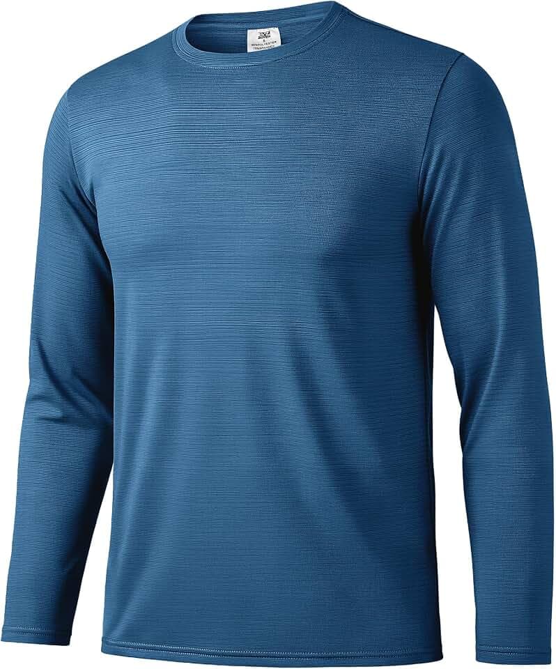 Boyzn Sportshirt Herren Kurzarm/Langarm T Shirt Funktionsshirt Laufshirt Schnelltrocknend Atmungsaktiv Leicht Sport Männer Outdoor Gym Oberteil Fitness Trainingsshirt für Laufen Workout Bodybuilding