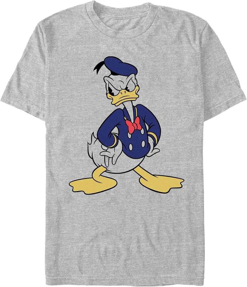 Disney Mens Classic Mickey Classic Vintage Donald Men's Tops Short Sleeve Tee Shirt