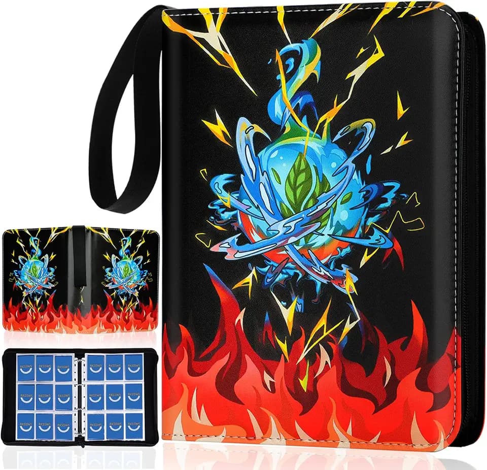 9 Pocket Card Binder for Cards Display and Storage, Holds 900 Cards