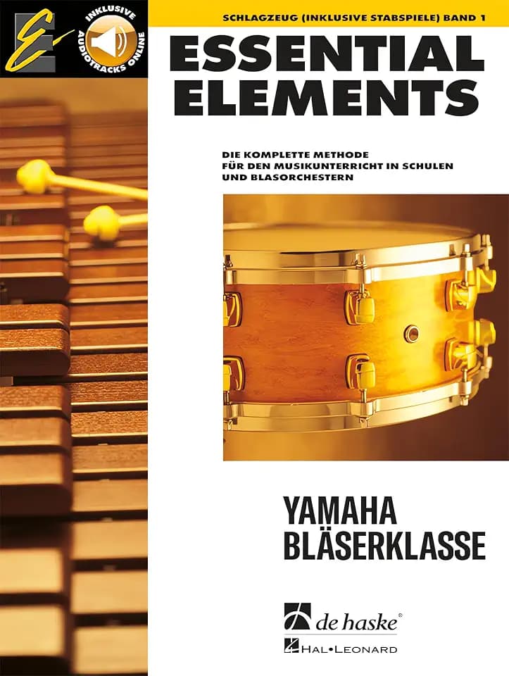 Essential Elements - für Schlagzeug - Band 1 | Lehrbuch für Schlagzeug und Mallet-Percussion mit CD | Schritt-für-Schritt-Percussion-Lehrgang | Trommel lernen mit Tracks zum Mitspielen, Theorieübungen