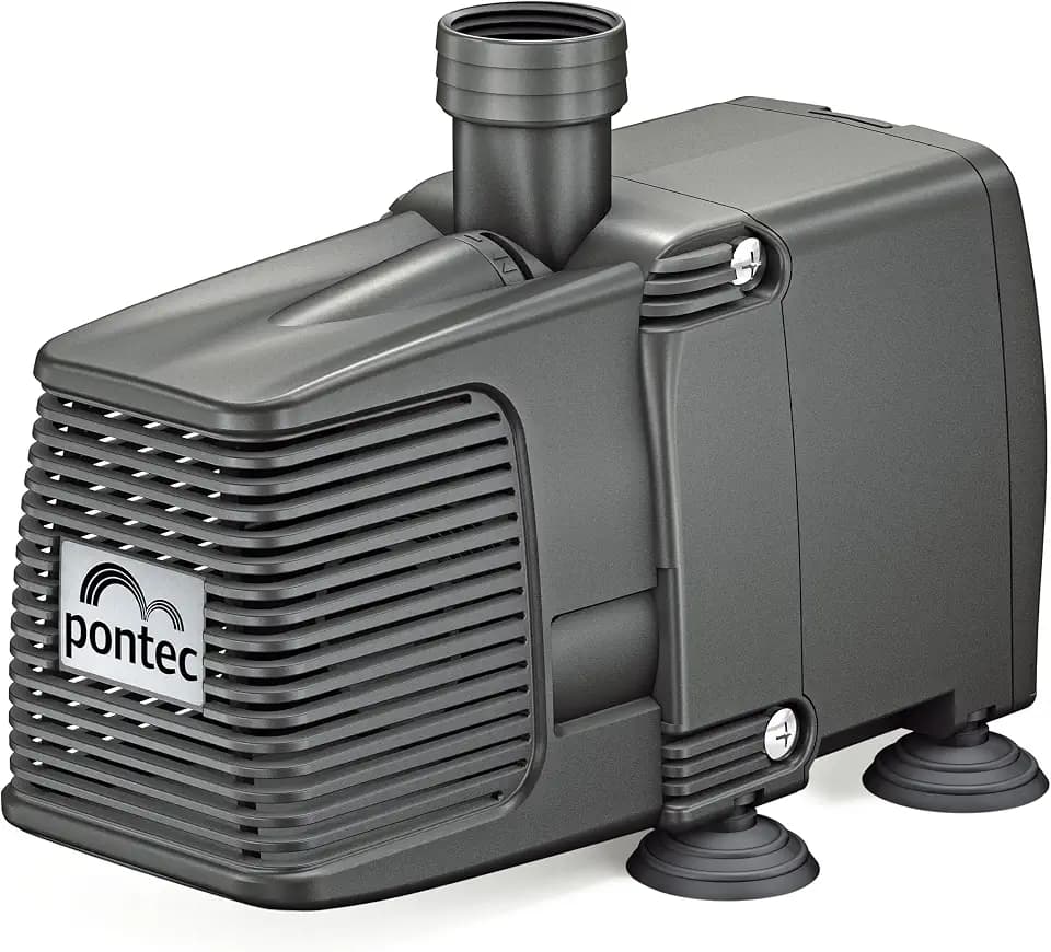 Pontec 57510 PondoCompact 3000 - Outdoor-Statuenbrunnenpumpe / kompakte Brunnenpumpe für Fontänen und Wasserspiel, Grau