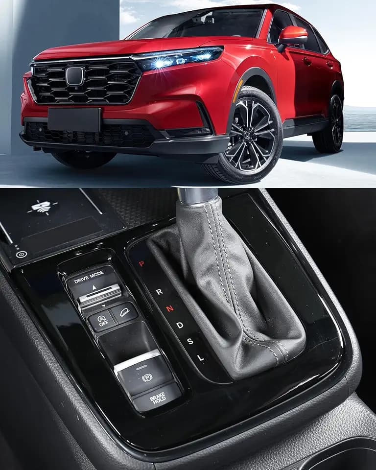 AntBooBoo for Honda CRV 2023 2024 2025 2026 Central Control Gear Shift Protective Panel, Interior Cover Trim Accessory for CR-V LX EX EX-L, Sport Hybrid, Sport Touring Hybrid-Gloss Black