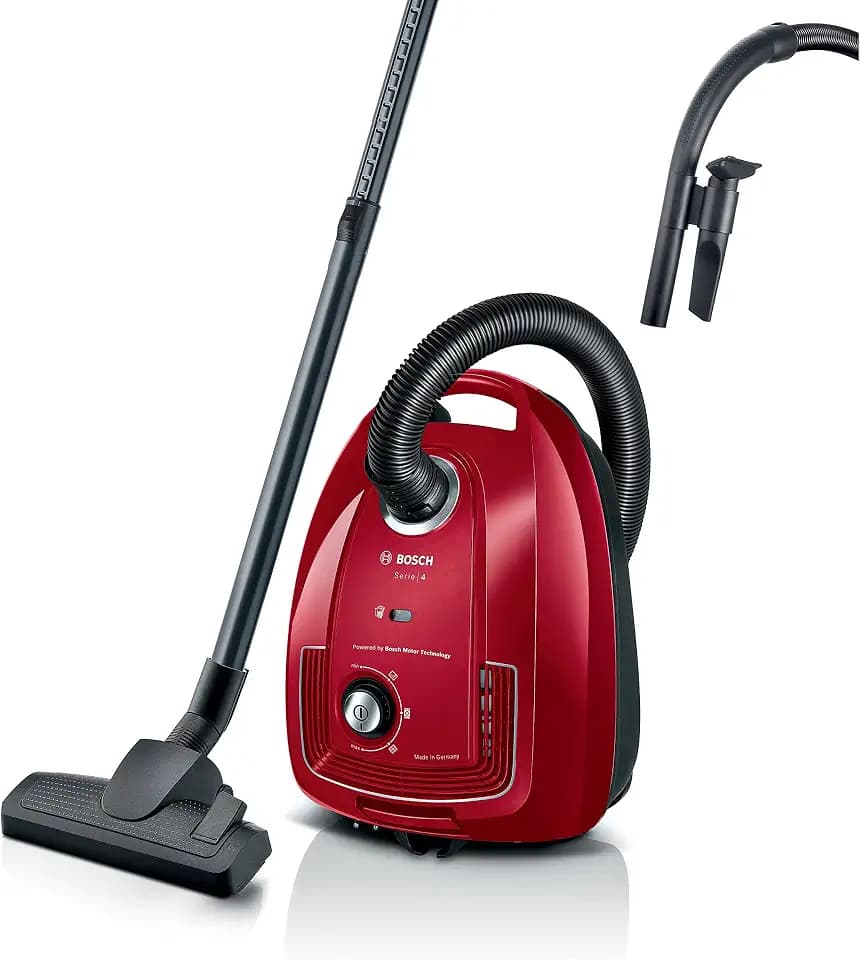 BOSCH GL38 - Staubsauger mit Beutel - 600 W - 79 dB - (H) EPA - 10 m - 4 l Beutel - Stromversorgungsvariator