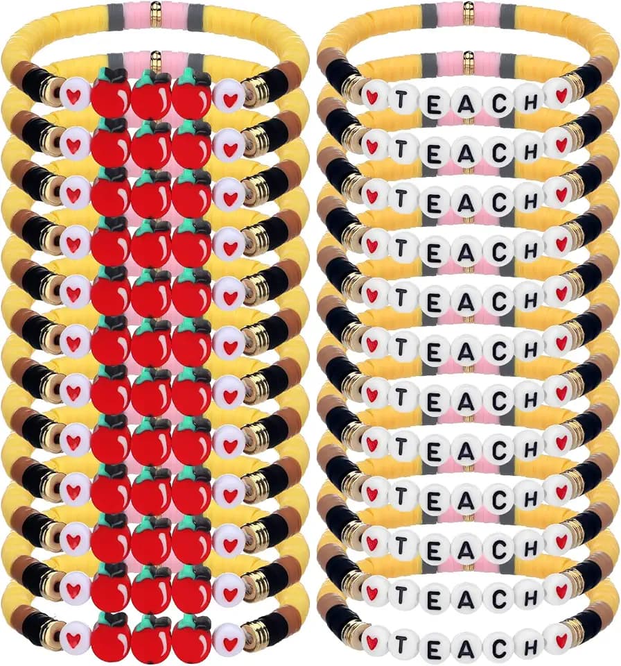 Tondiamo Teacher Appreciation Gifts Bulk Teacher Bracelets