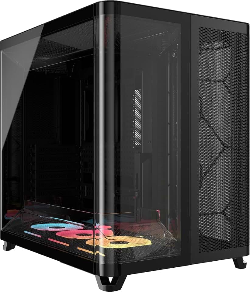 CORSAIR AIR 5400 LX-R RGB iCUE LINK Mid-Tower PC-Gehäuse – Schwarz