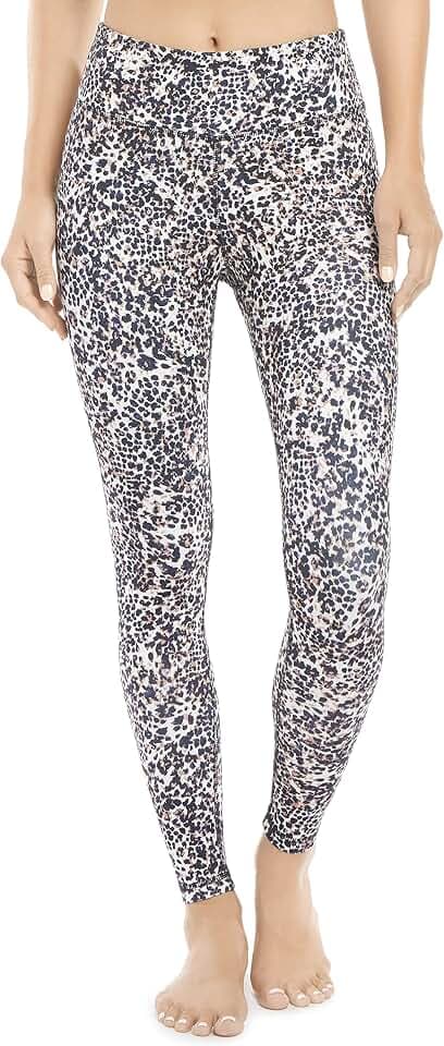 Jockey Women's Active Scratched Marble Print Ankle Leggings