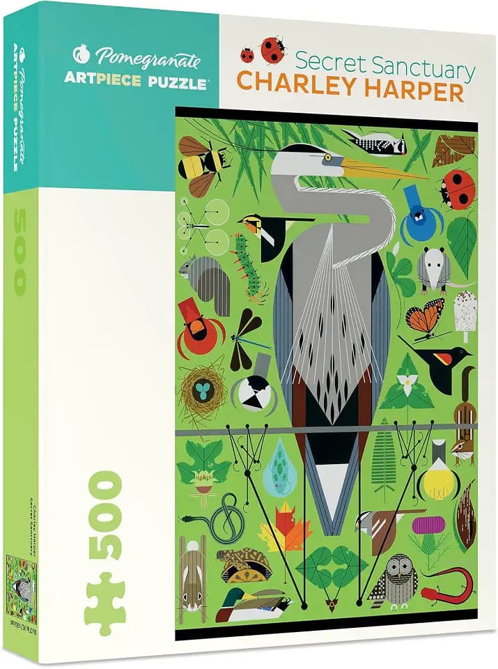 Charley Harper: Secret Sanctuary 500-Piece Jigsaw Puzzle