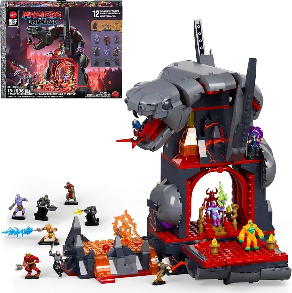 Mattel Brick Shop Masters of the Universe Clash at Snake Mountain