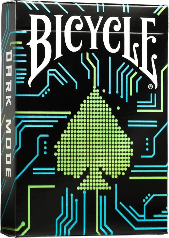 Bicycle – Spiel mit 54 Spielkarten – Kollektion Créatives – Dark Mode – Magie/Zauberkarte, White