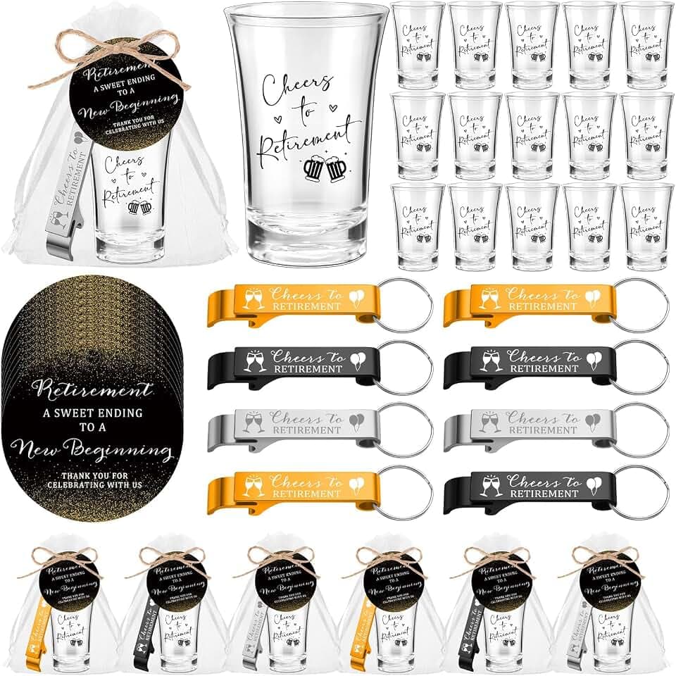 Vesici 30 Set Retirement Party Favors for Guests Bulk, 3 Colors, Teacher
