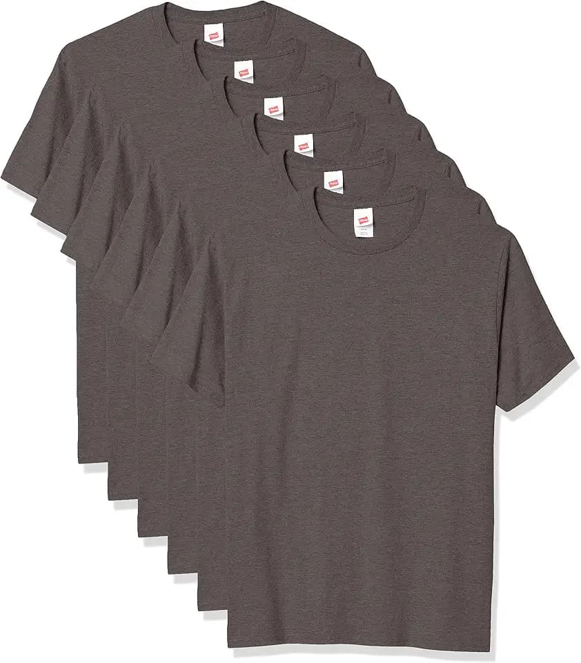 Hanes Men's T-Shirt Pack - 4 or 6 Pack - Essential-T Crewneck Cotton T-Shirts - Everyday Men's Clothing - Big & Tall