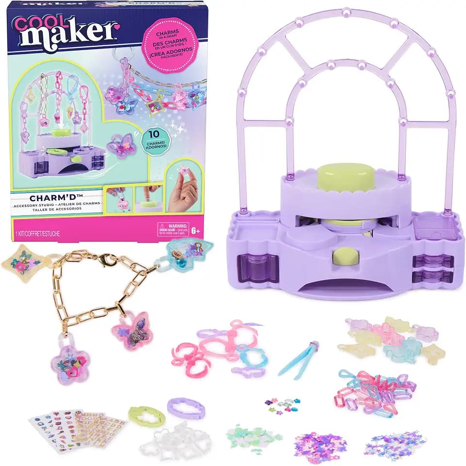 Cool Maker Charm'd Accessory Studio, Charm Making Kit, Ages 6+