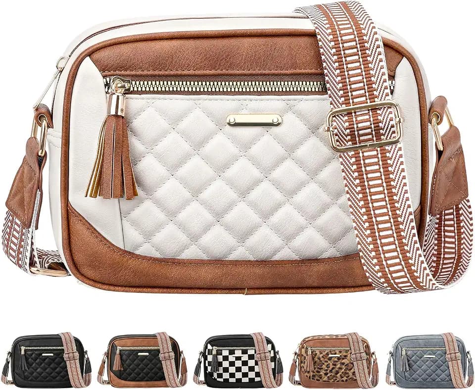 Tenot Hands-free Crossbody Bags for Women Stylish Quilted Design