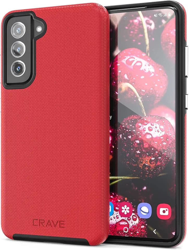 Crave Dual Guard for Samsung Galaxy S21 FE Case - Red