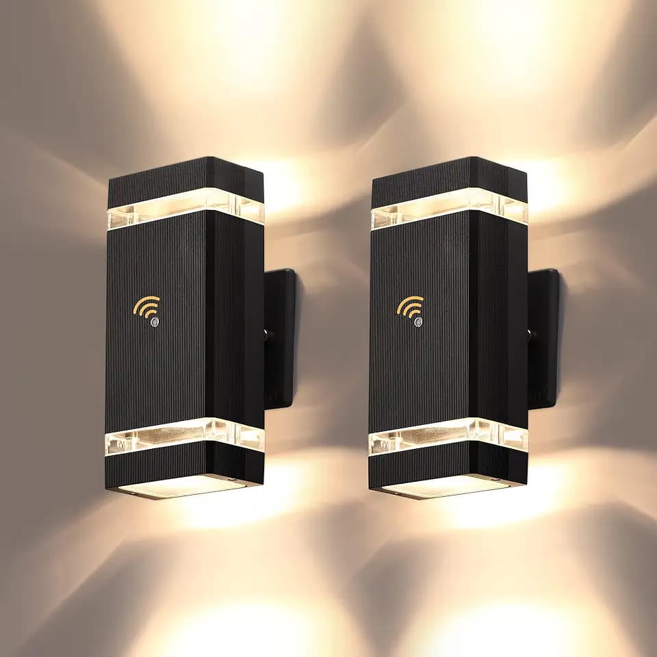 LMP Dusk to Dawn Outdoor Lighting,Aluminum IP65 Waterproof Wall Porch Light