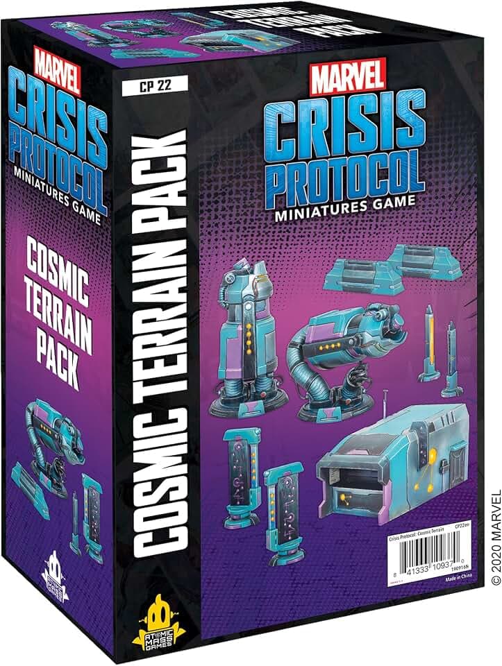 Atomic Mass Games, Marvel Crisis Protocol: Terrain Expansion: Cosmic Terrain Pack, Miniatures Game, Ages 10+, 2+ Players, 45 Minutes Playing Time
