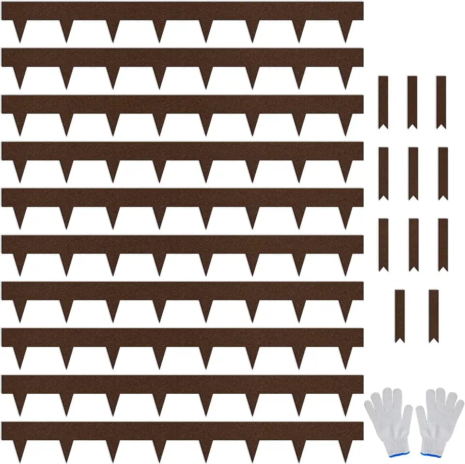 Worth Garden 10-Pack 4.5"x40" Metal Landscape Edging 33' Landscaping Border