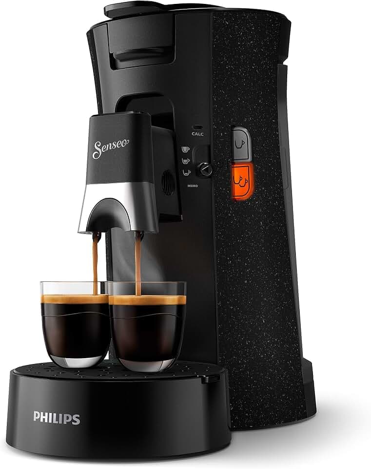 PHILIPS Senseo Select Kaffeepadmaschine, Schwarz, 3 Spezialitäten