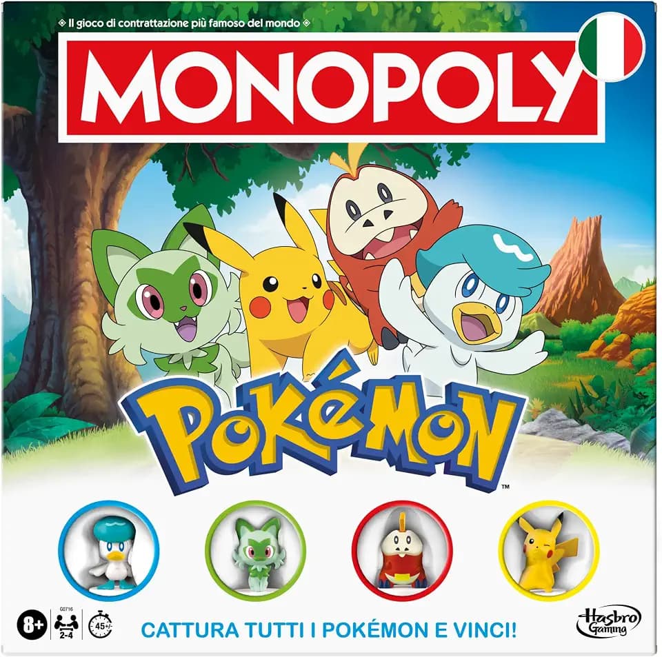 Monopoly Pokémon Edition Brettspiel Italienische Version
