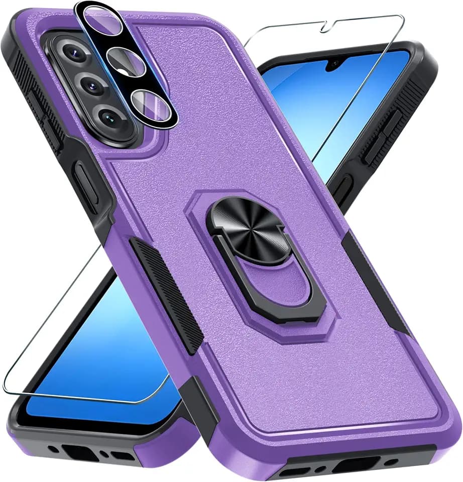 Designed for Samsung Galaxy A17 5G Case Built in Metal Ring Holder
